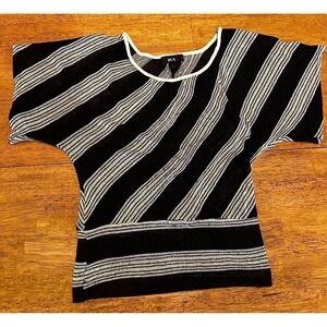 BCX striped blouse small‎ knit